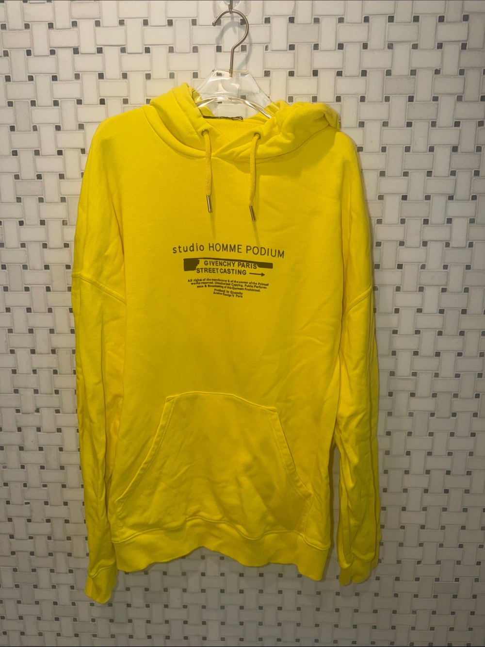 Givenchy Yellow Studio Homme Podium Hoodie